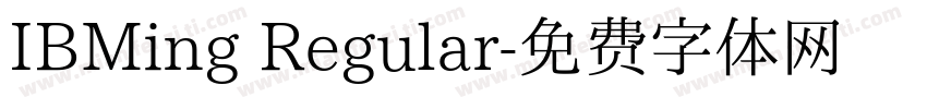 IBMing Regular字体转换